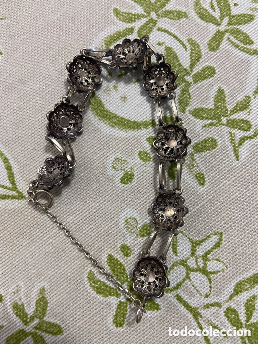 Vintage: Pulsera con el t&iacute;pico bot&oacute;n charro - Foto 2