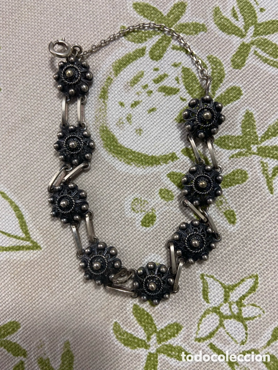 Vintage: Pulsera con el t&iacute;pico bot&oacute;n charro - Foto 1