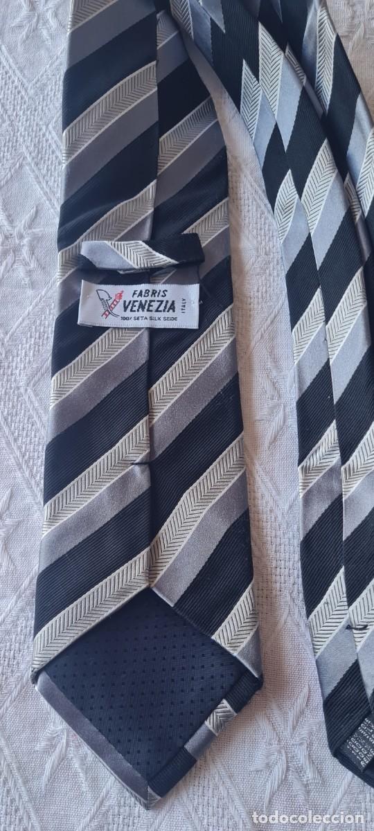Vintage: Corbata FABRIS VENEZIA 100% SEDA made Italy - Foto 2