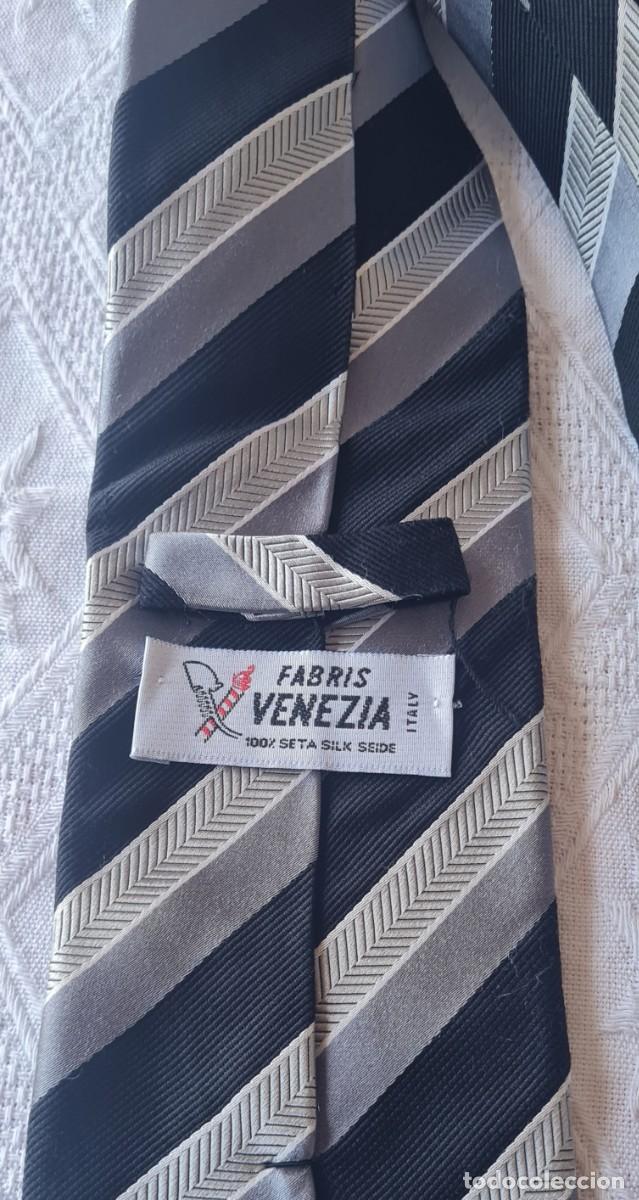 Vintage: Corbata FABRIS VENEZIA 100% SEDA made Italy - Foto 3