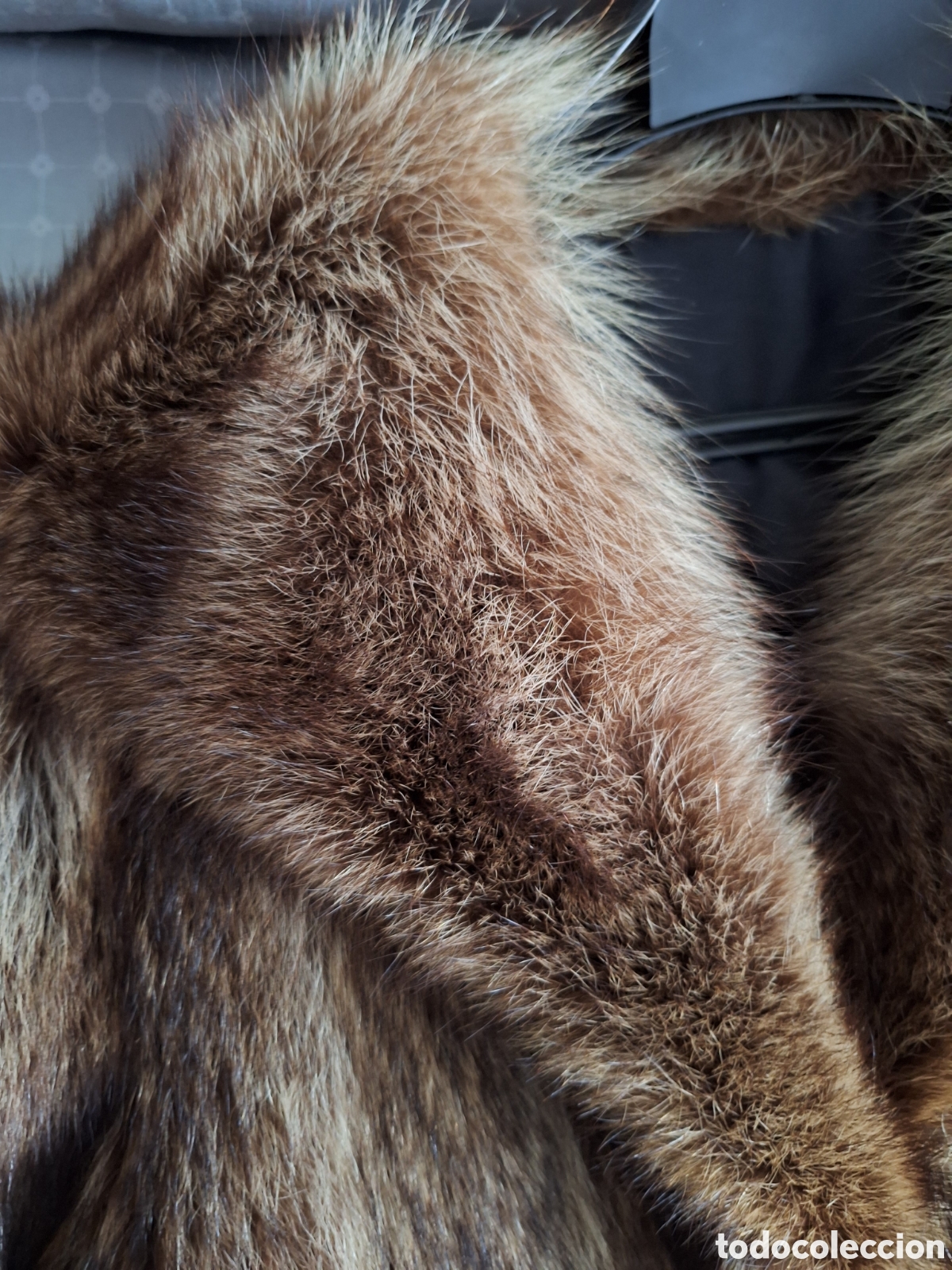 Vintage: Abrigo chaquet&oacute;n de vis&oacute;n - Foto 3