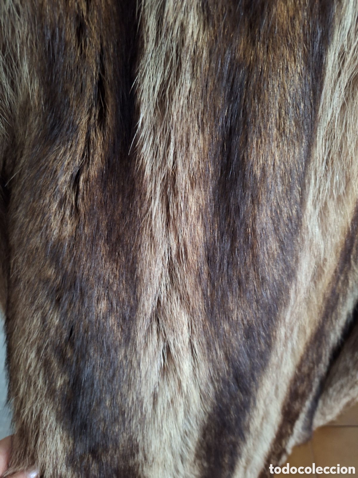 Vintage: Abrigo chaquet&oacute;n de vis&oacute;n - Foto 6
