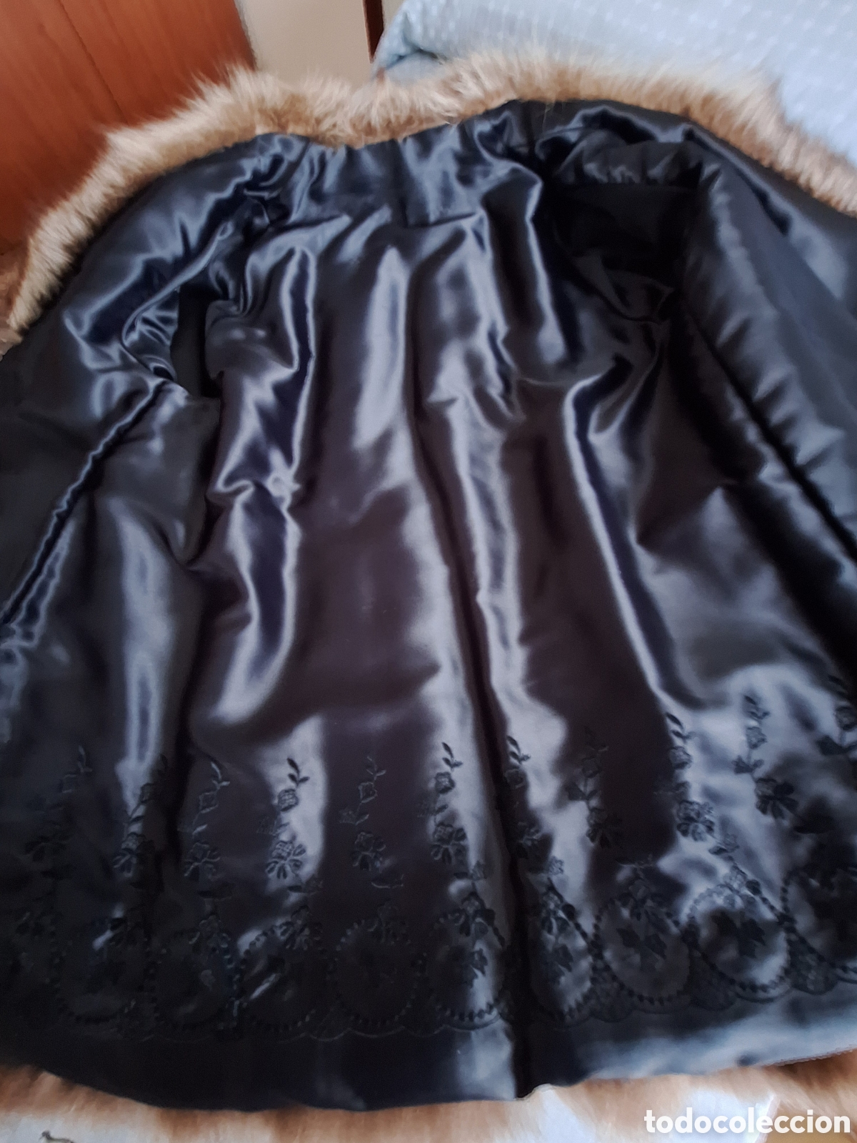 Vintage: Abrigo chaquet&oacute;n de vis&oacute;n - Foto 7