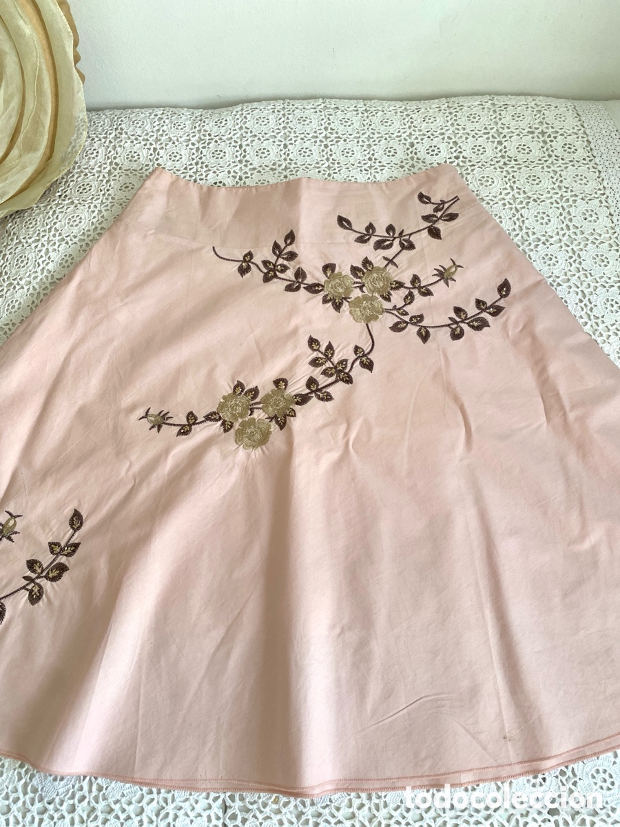 Vintage: Falda vintage bordada - Foto 4