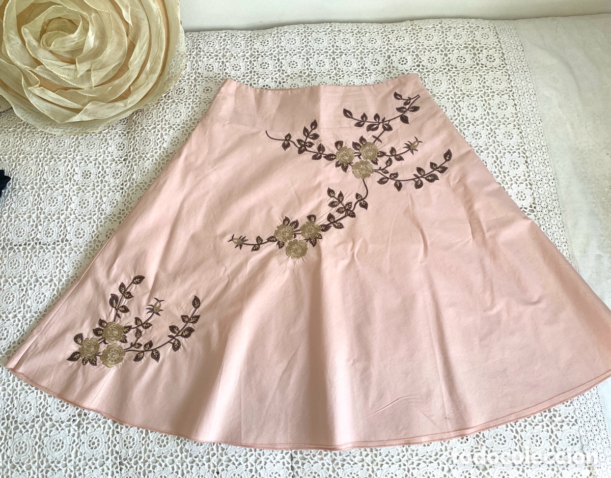 Vintage: Falda vintage bordada - Foto 1