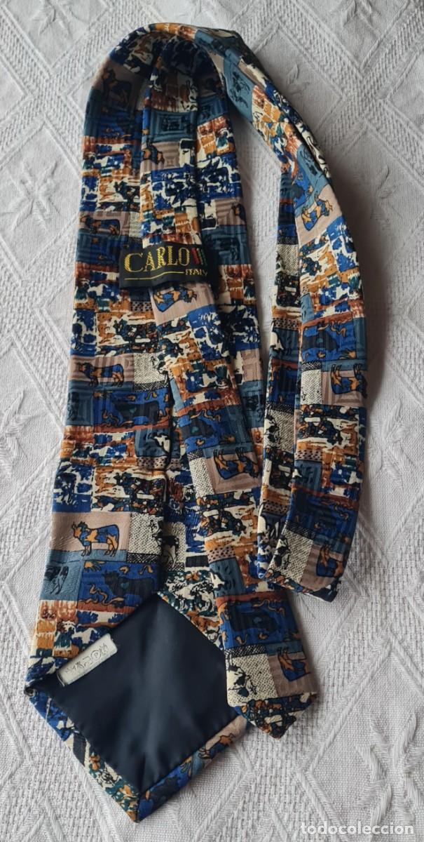 Vintage: Corbata vintage CARLO made Italy - polyester - Foto 2