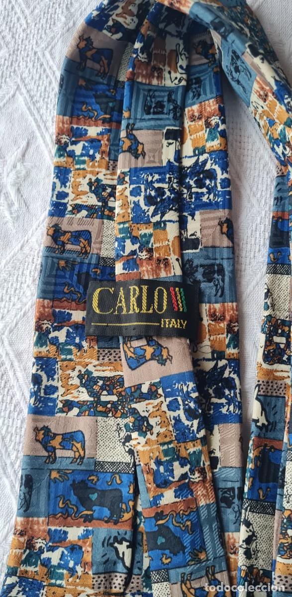Vintage: Corbata vintage CARLO made Italy - polyester - Foto 3