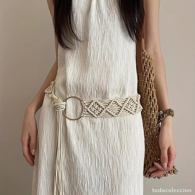 Vintage: Cintur&oacute;n cord&oacute;n de macram&eacute; - Foto 1