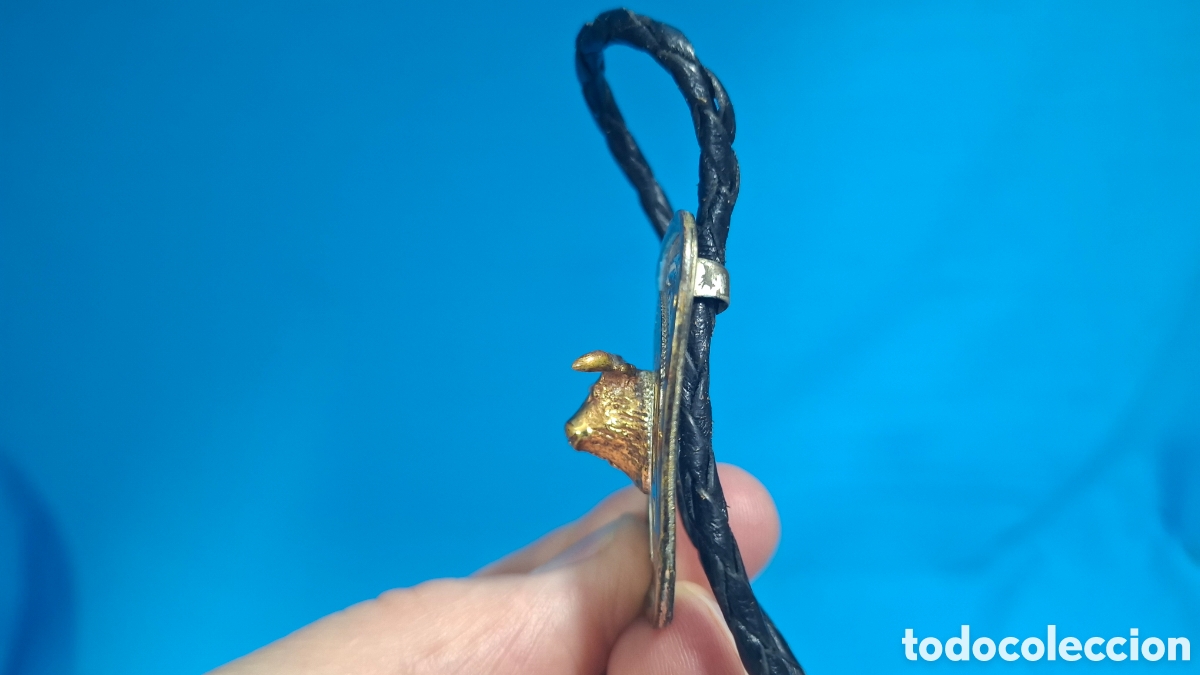 Vintage: CORBAT&Iacute;N CORBATA DE BOLO - EMBLEMA TORO EN METAL - Foto 4