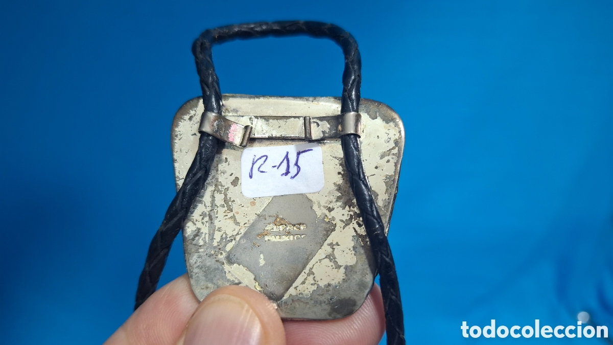 Vintage: CORBAT&Iacute;N CORBATA DE BOLO - EMBLEMA TORO EN METAL - Foto 6