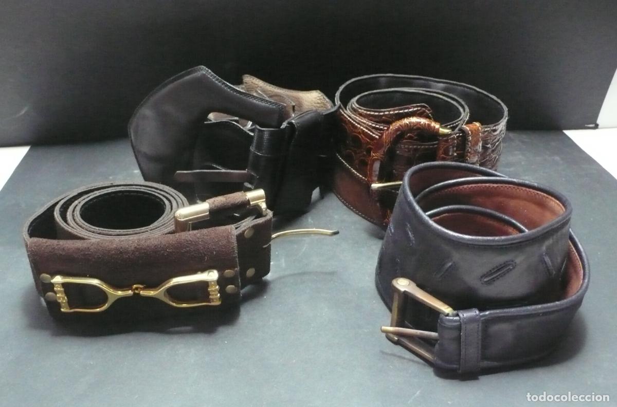 Vintage: CUATRO CINTURONES DE PIEL - Foto 1