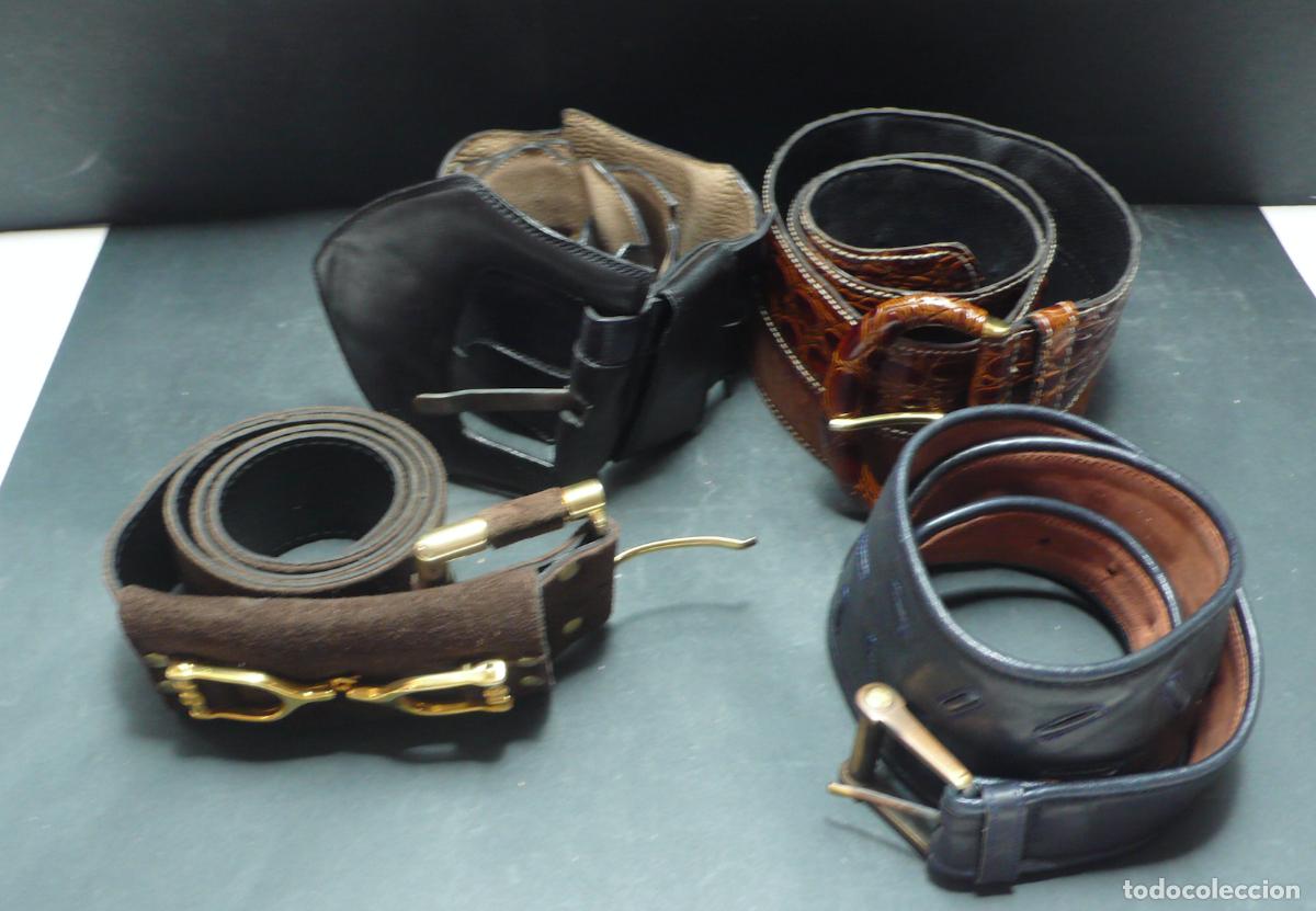 Vintage: CUATRO CINTURONES DE PIEL - Foto 2