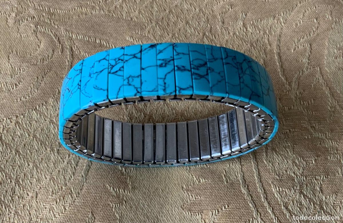 Vintage: PULSERA EXTENSIBLE A&Ntilde;O 80 TURQUESAS - Foto 7