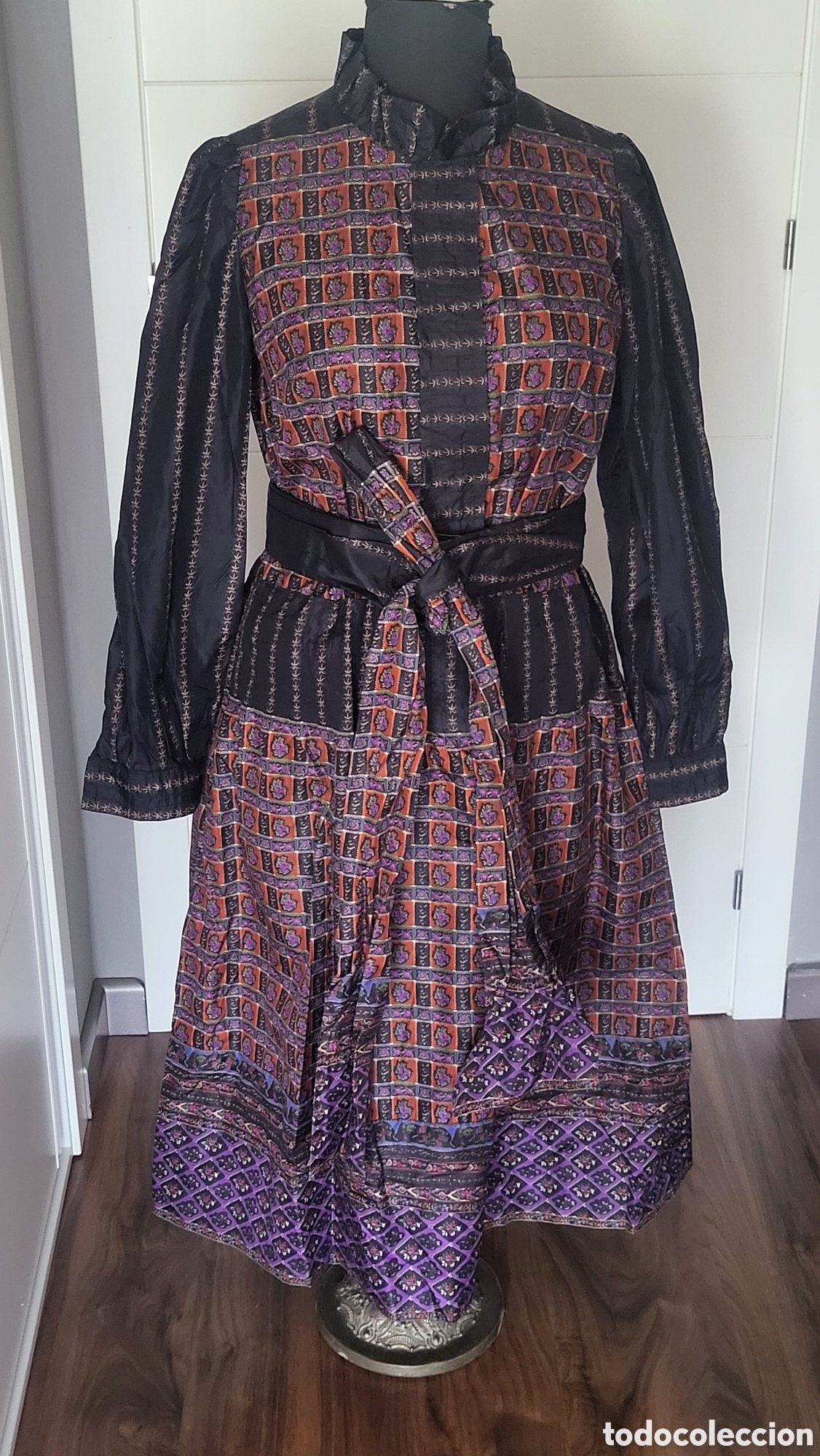 Vintage: VESTIDO SEDA VINTAGE ESTILO PRADERA - Foto 3