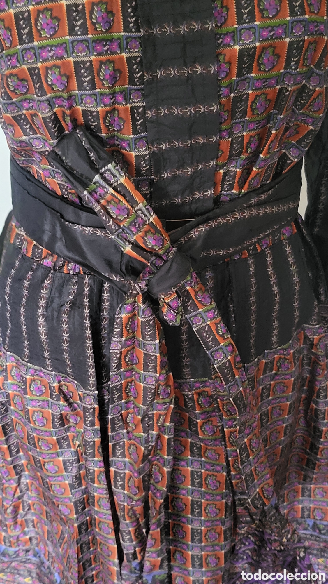 Vintage: VESTIDO SEDA VINTAGE ESTILO PRADERA - Foto 5