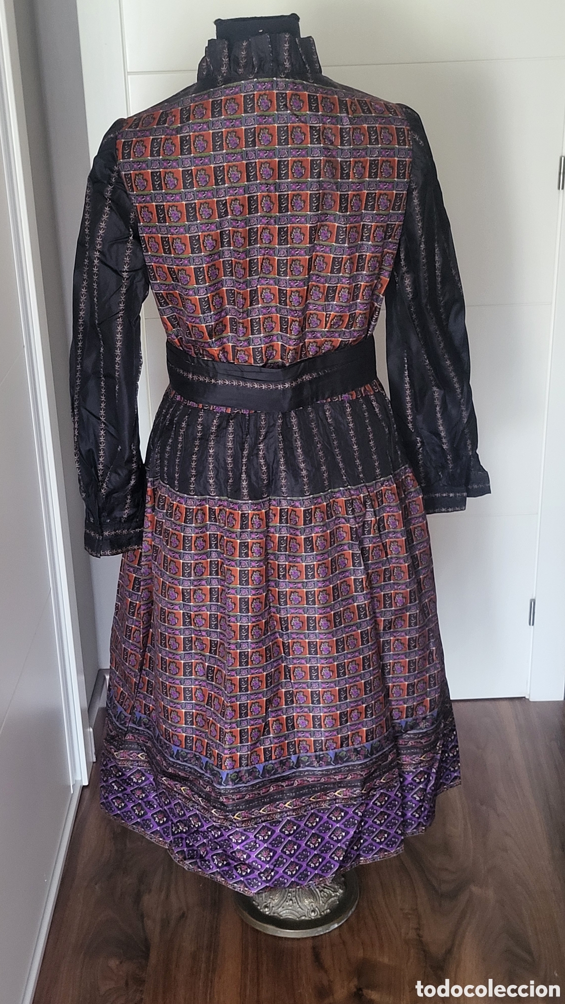 Vintage: VESTIDO SEDA VINTAGE ESTILO PRADERA - Foto 7