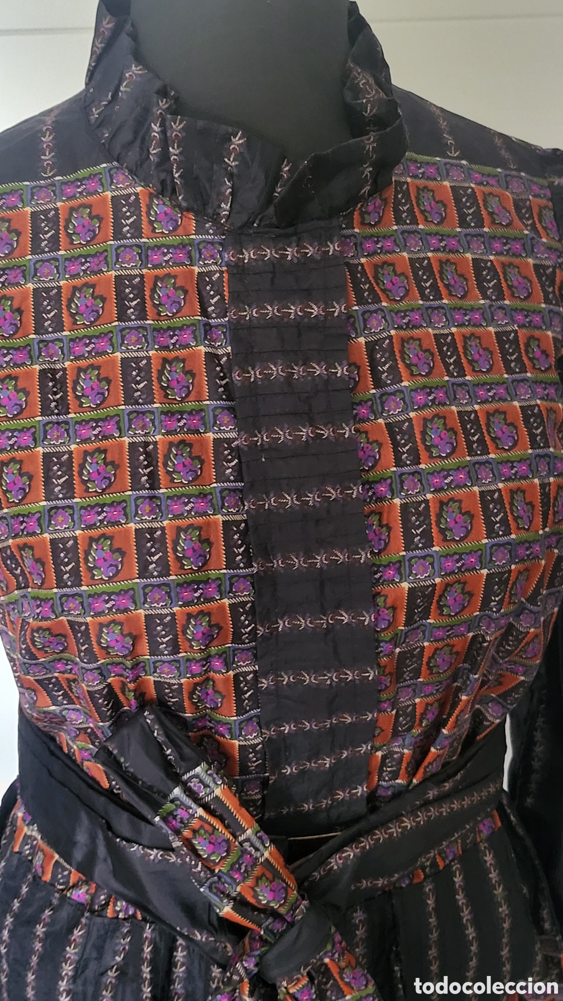 Vintage: VESTIDO SEDA VINTAGE ESTILO PRADERA - Foto 1
