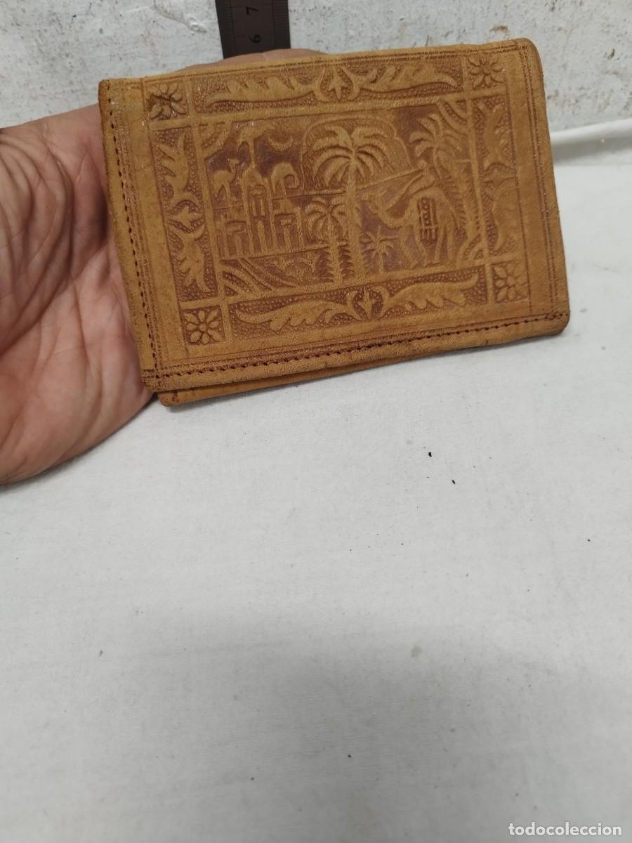 Vintage: Antiguo monedero &aacute;rabe de piel a restaurar. - Foto 1