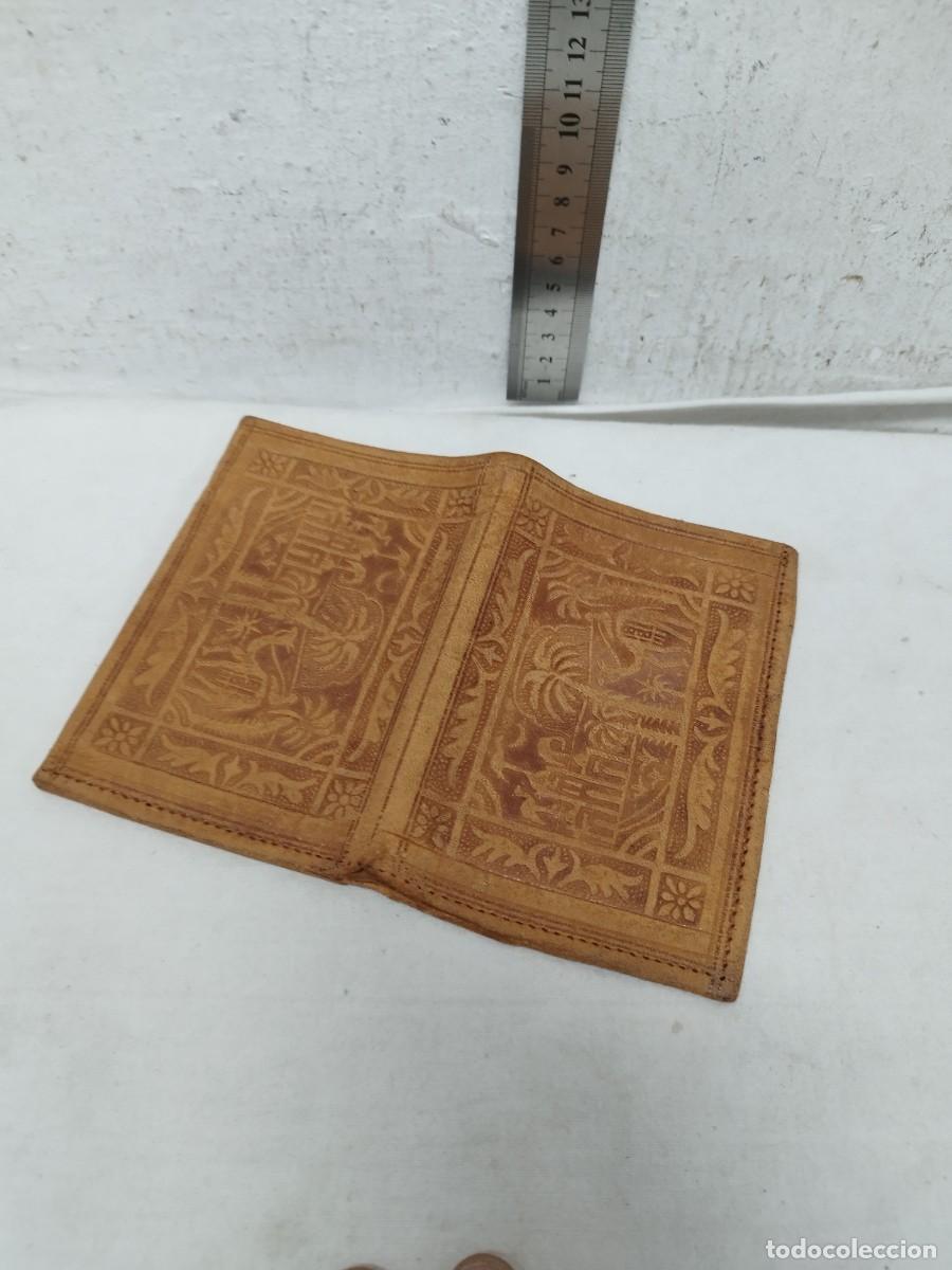 Vintage: Antiguo monedero &aacute;rabe de piel a restaurar. - Foto 5