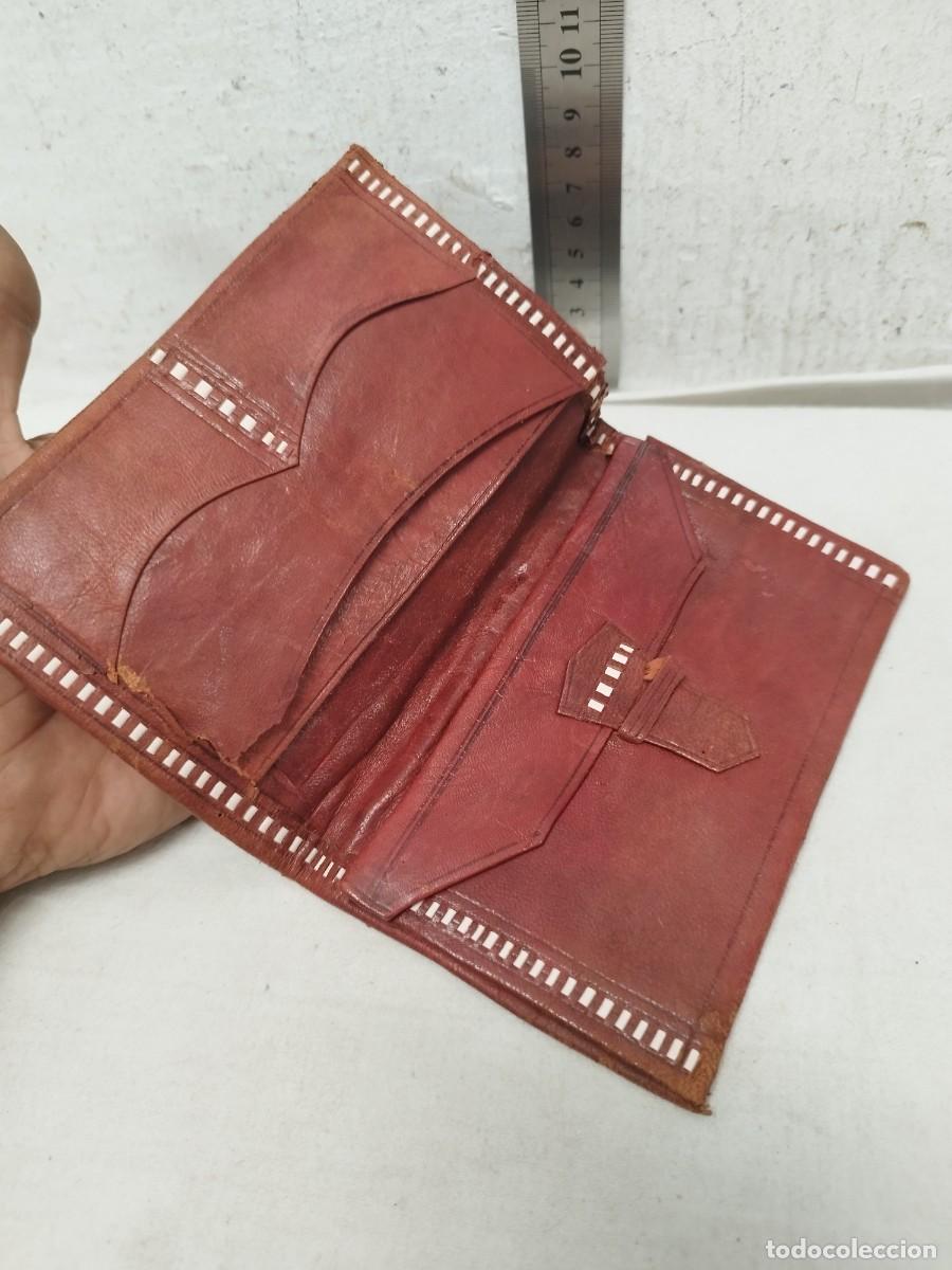 Vintage: Antiguo monedero &aacute;rabe de piel a restaurar. - Foto 3