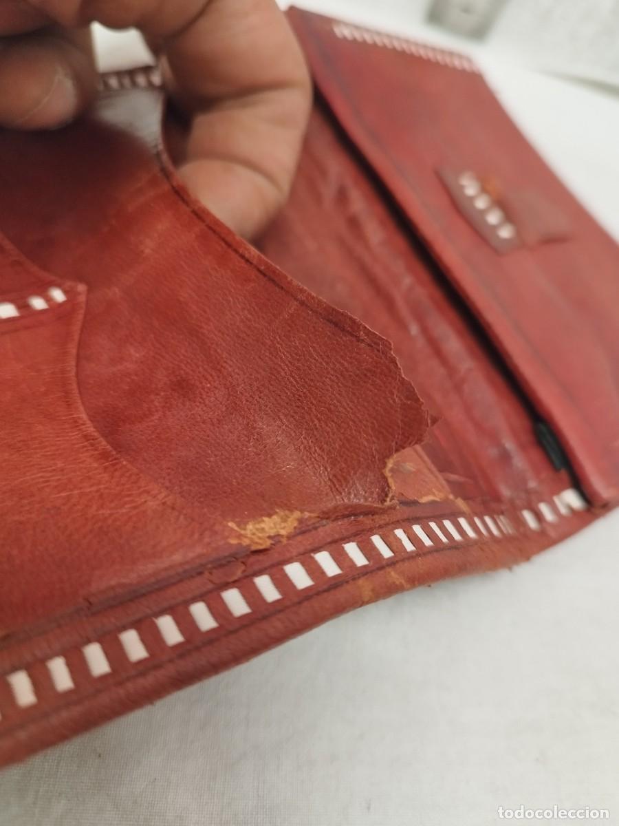 Vintage: Antiguo monedero &aacute;rabe de piel a restaurar. - Foto 6