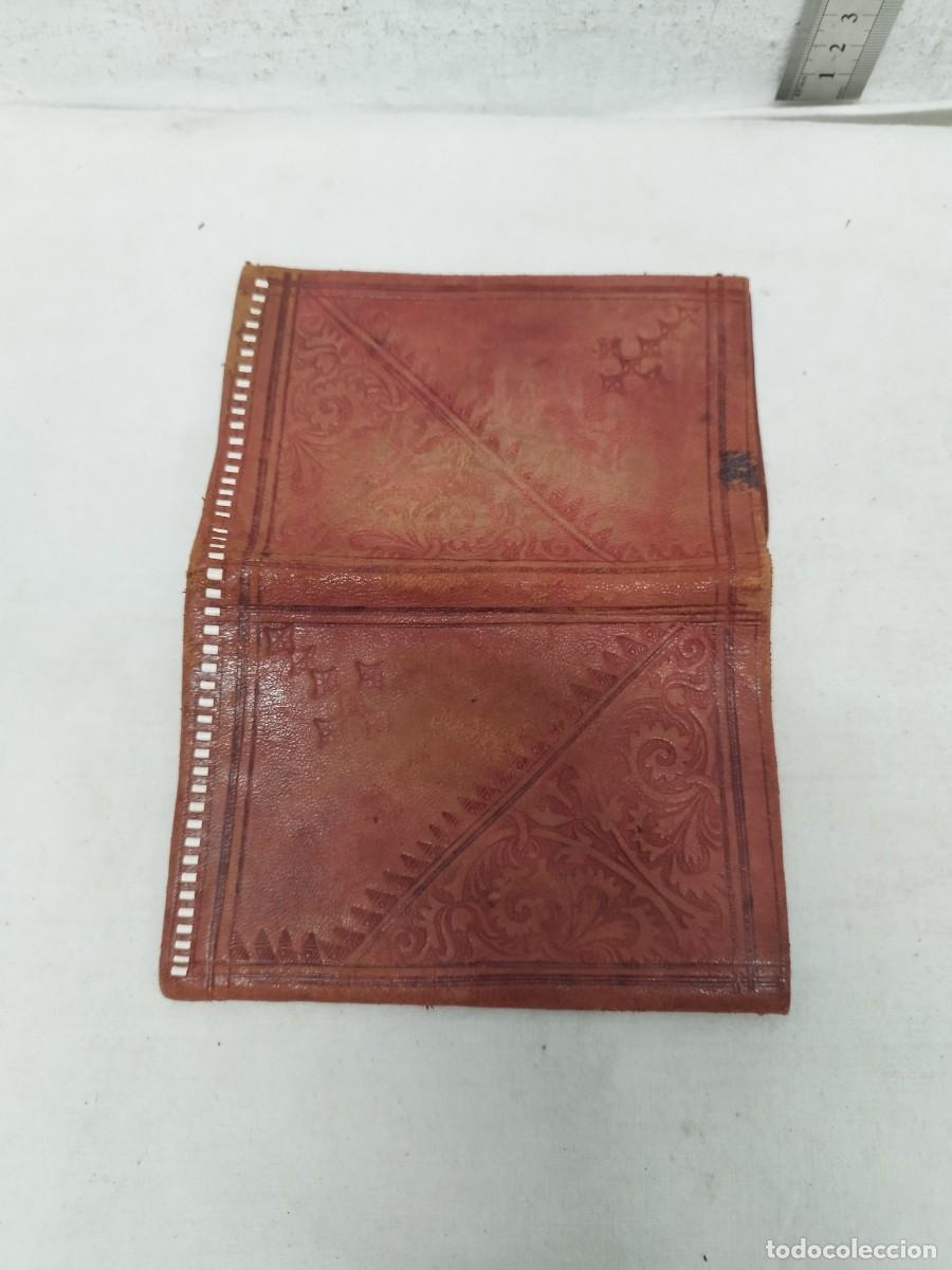 Vintage: Antiguo monedero &aacute;rabe de piel a restaurar. - Foto 12
