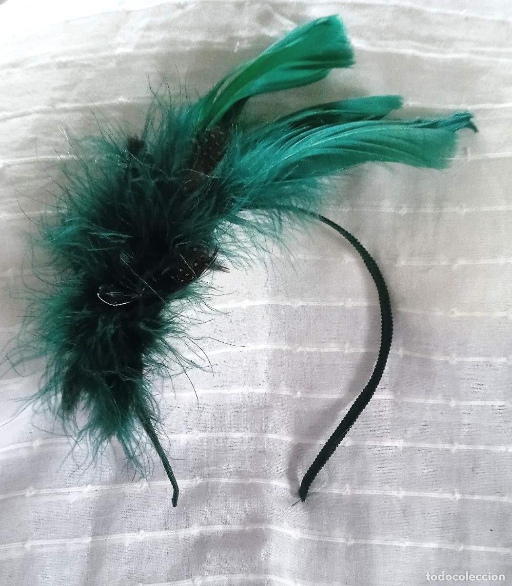 Vintage: DIADEMA CON PLUMAS Y PEDRERIA - Foto 3