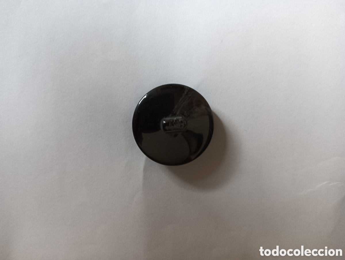Vintage: BOTON NEGRO ANTIGUO DIAMETRO 3,4 CM. - Foto 2