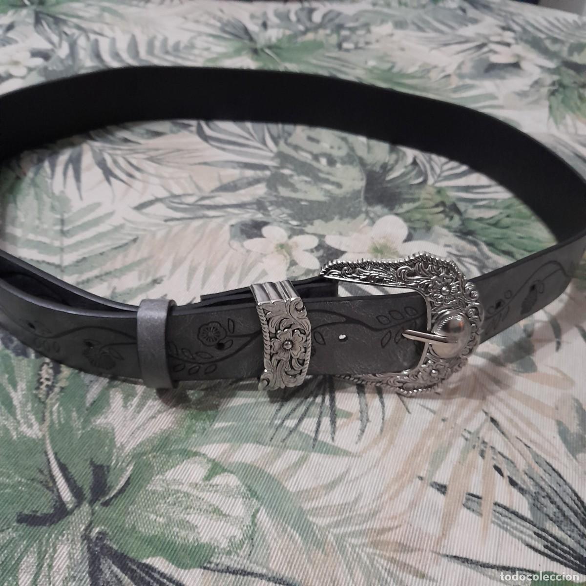 Vintage: Cintur&oacute;n gris plata - Talla grande - Foto 5