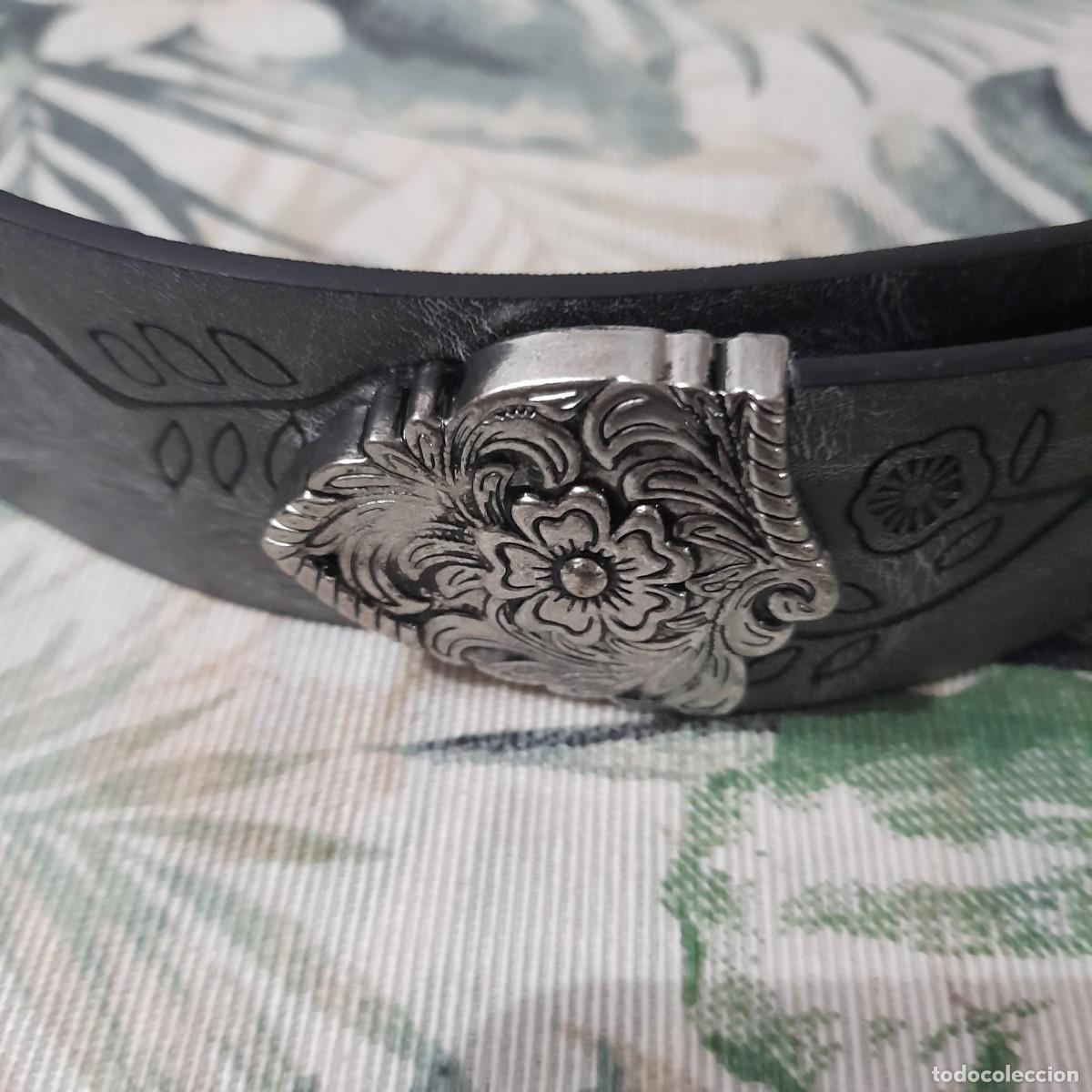 Vintage: Cintur&oacute;n gris plata - Talla grande - Foto 6