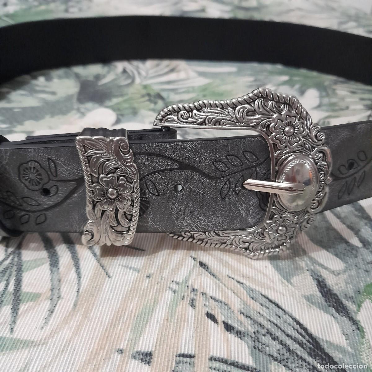 Vintage: Cintur&oacute;n gris plata - Talla grande - Foto 11
