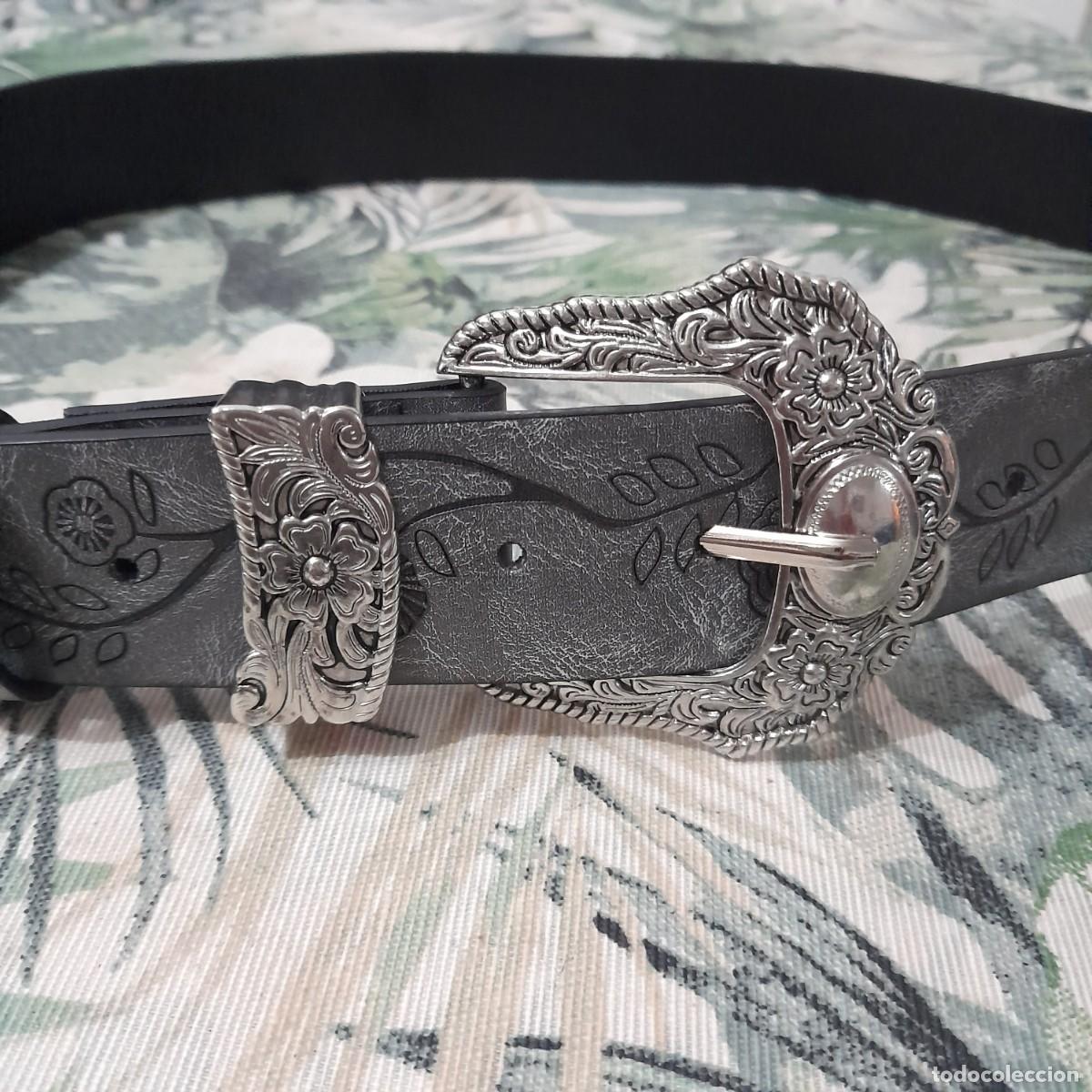 Vintage: Cintur&oacute;n gris plata - Talla grande - Foto 12
