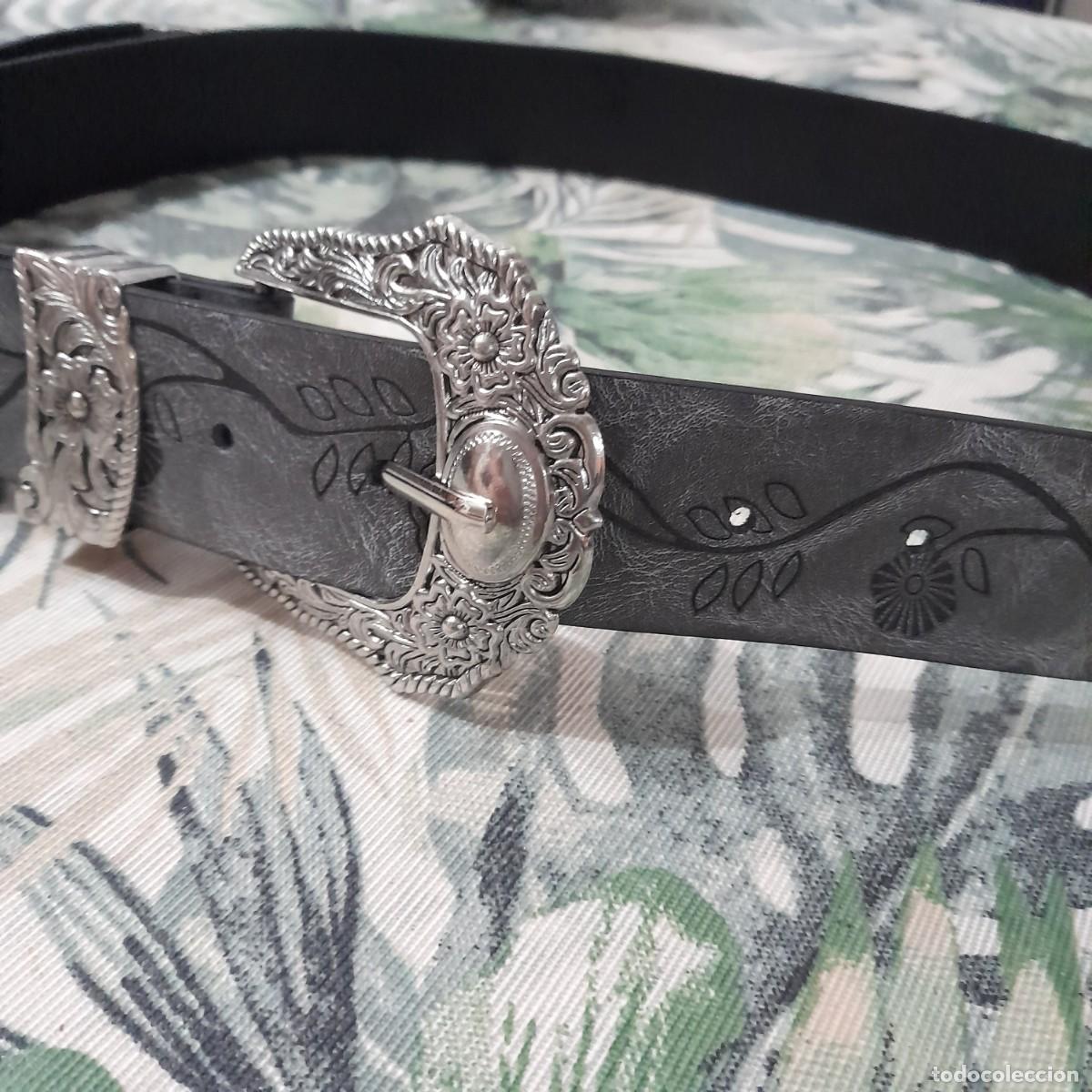 Vintage: Cintur&oacute;n gris plata - Talla grande - Foto 13