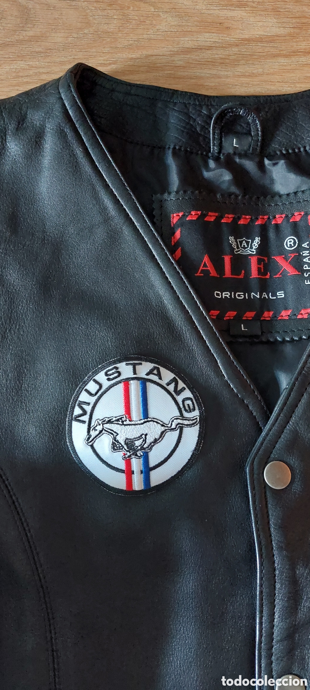 Vintage: CHALECO DE CUERO RUTA 66 - Foto 2