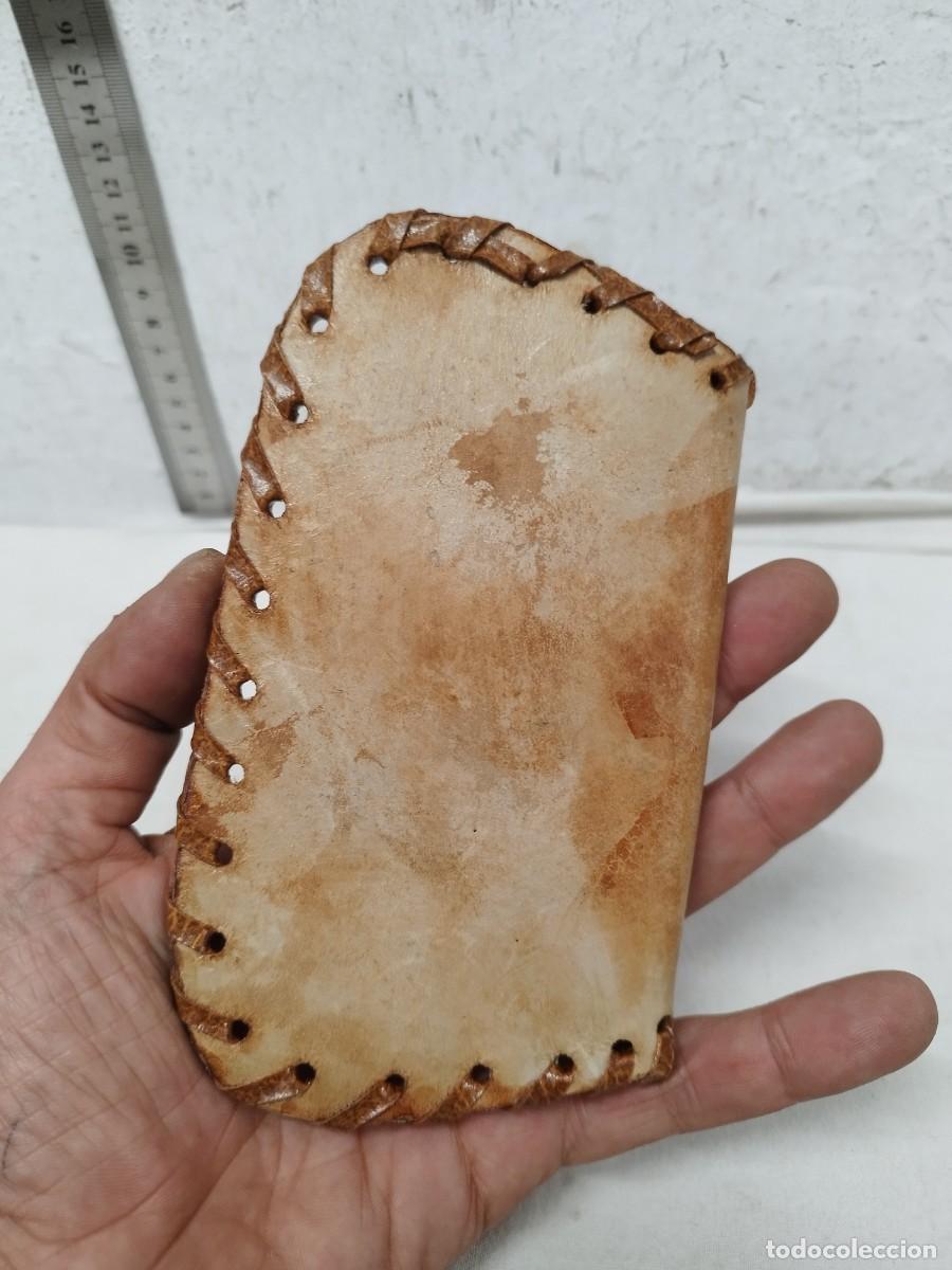 Vintage: Antiguo bolsito, monedero de cuero. - Foto 5
