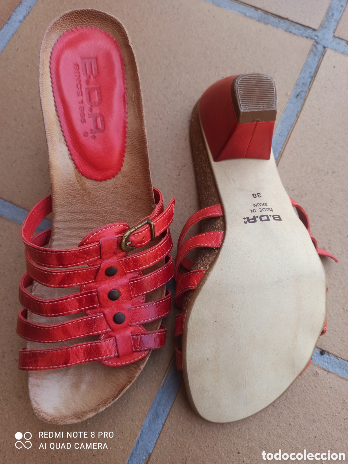 Vintage: Sandalias B. D. A., de piel y sin estrenar - Foto 6