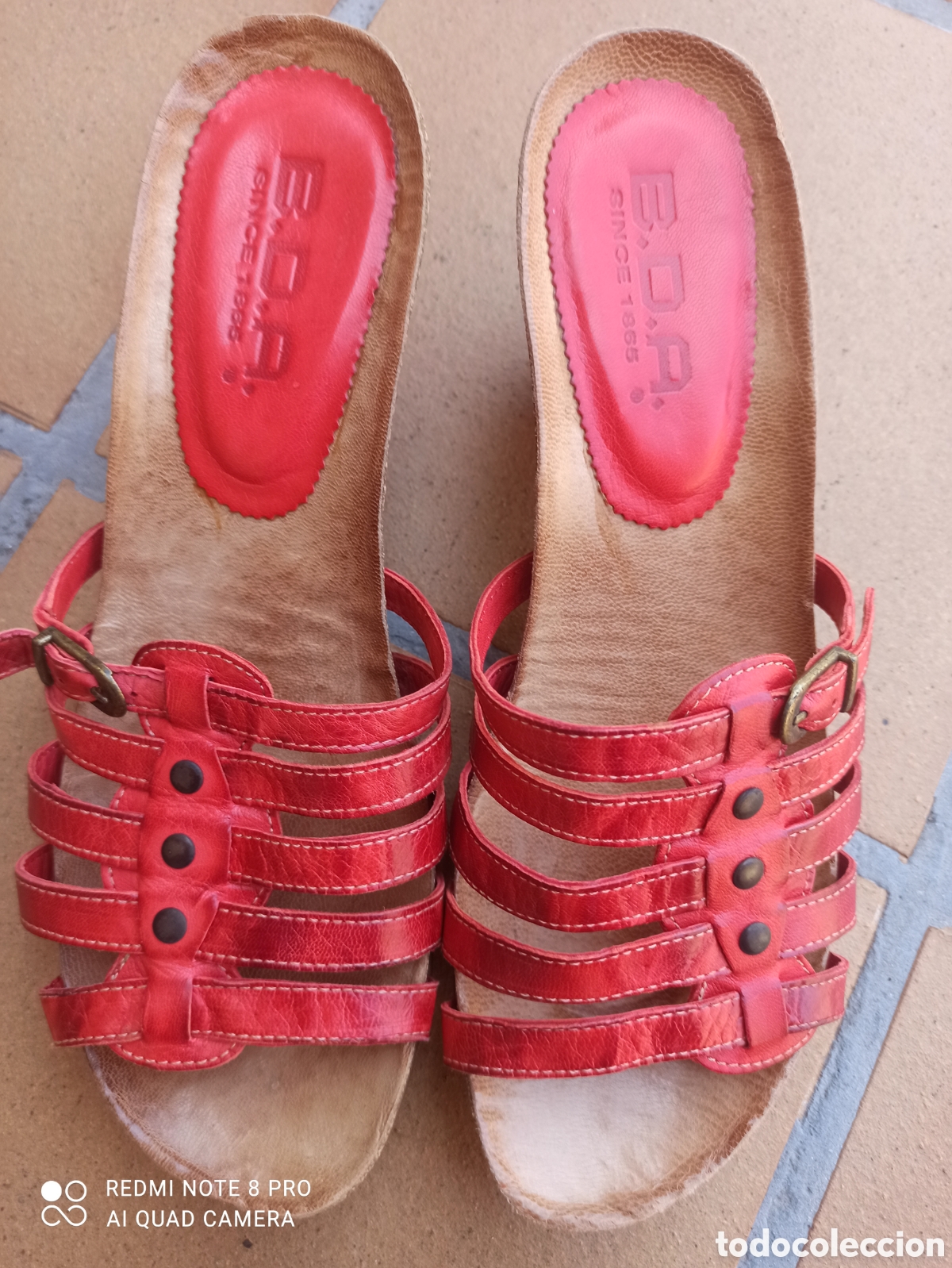 Vintage: Sandalias B. D. A., de piel y sin estrenar - Foto 7