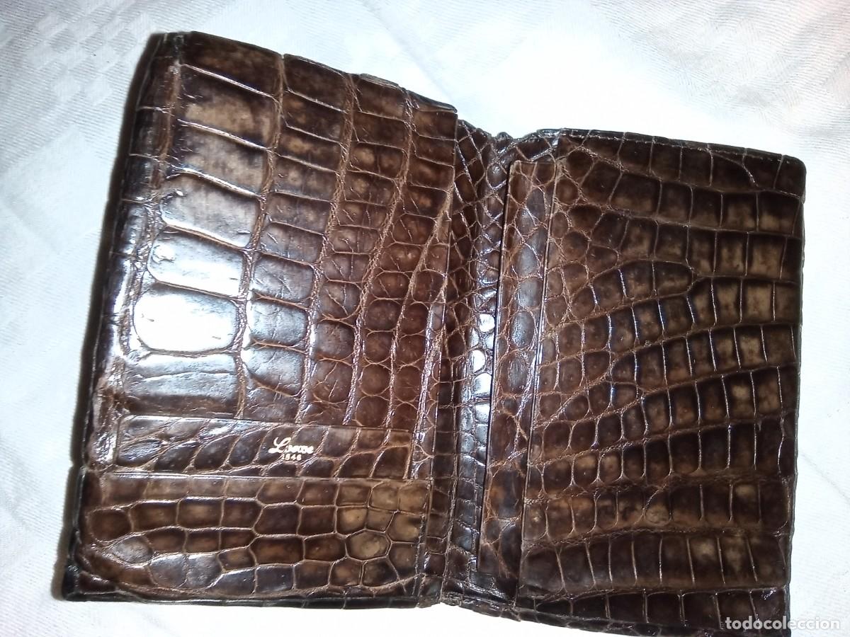 Vintage: Cartera de cocodrilo. Loewe 1946 - Foto 3