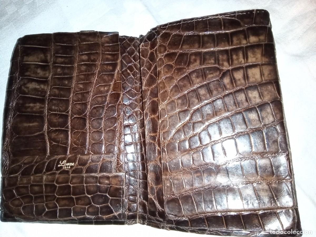 Vintage: Cartera de cocodrilo. Loewe 1946 - Foto 4