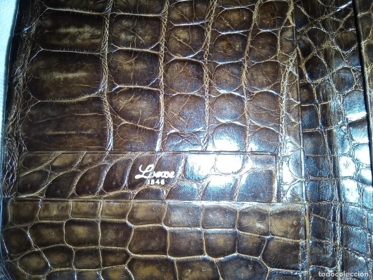 Vintage: Cartera de cocodrilo. Loewe 1946 - Foto 5