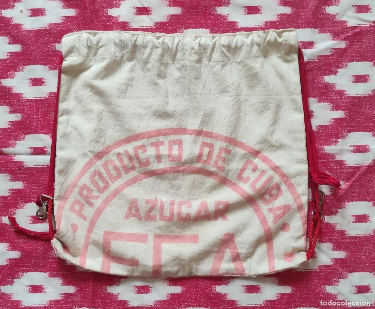 Vintage: MOCHILA HECHA CON SACO DE AZUCAR - CUBA - Foto 1