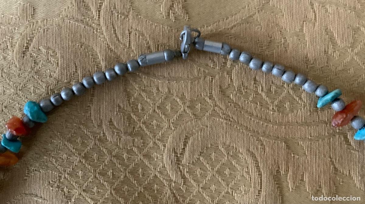 Vintage: COLLAR ETNICO TURQUESAS Y CUARZOS, DE INDIA - Foto 5
