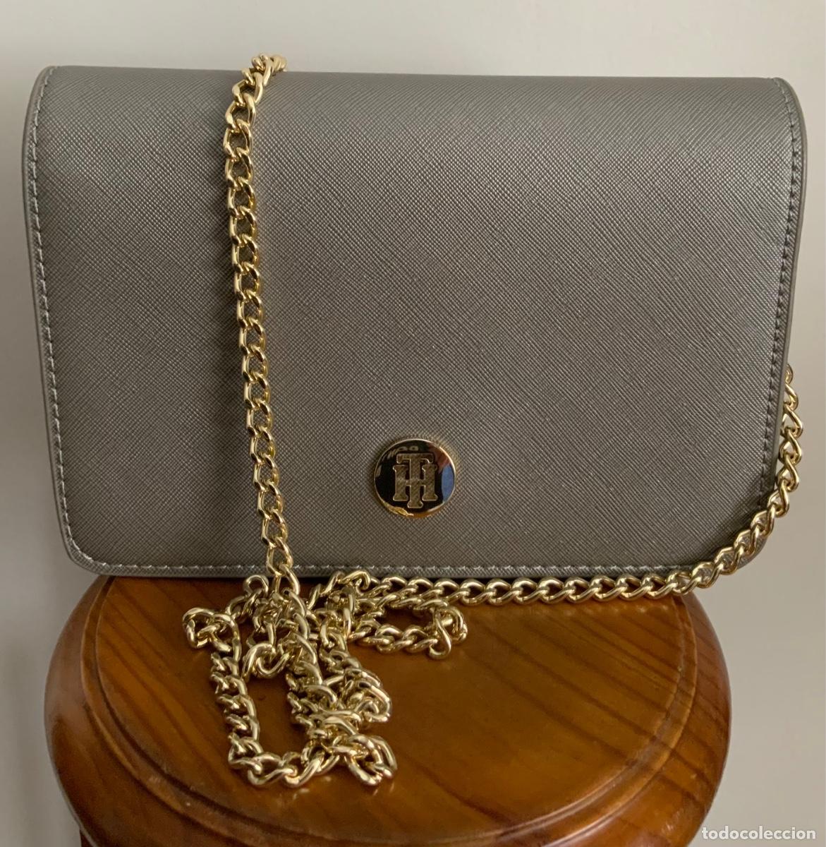 Vintage: BOLSO TOMMY HILFIGER GRIS CON CADENA - Foto 1