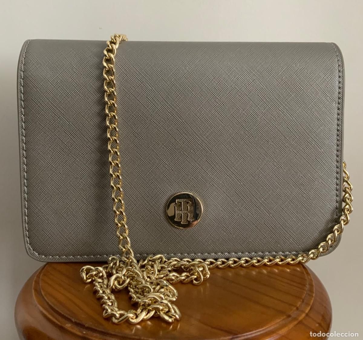 Vintage: BOLSO TOMMY HILFIGER GRIS CON CADENA - Foto 4