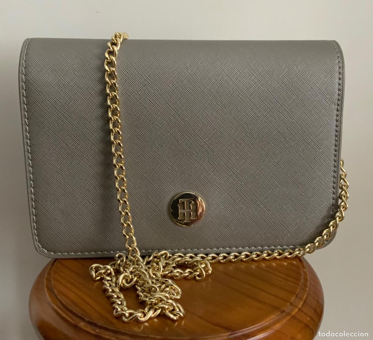 Vintage: BOLSO TOMMY HILFIGER GRIS CON CADENA - Foto 5