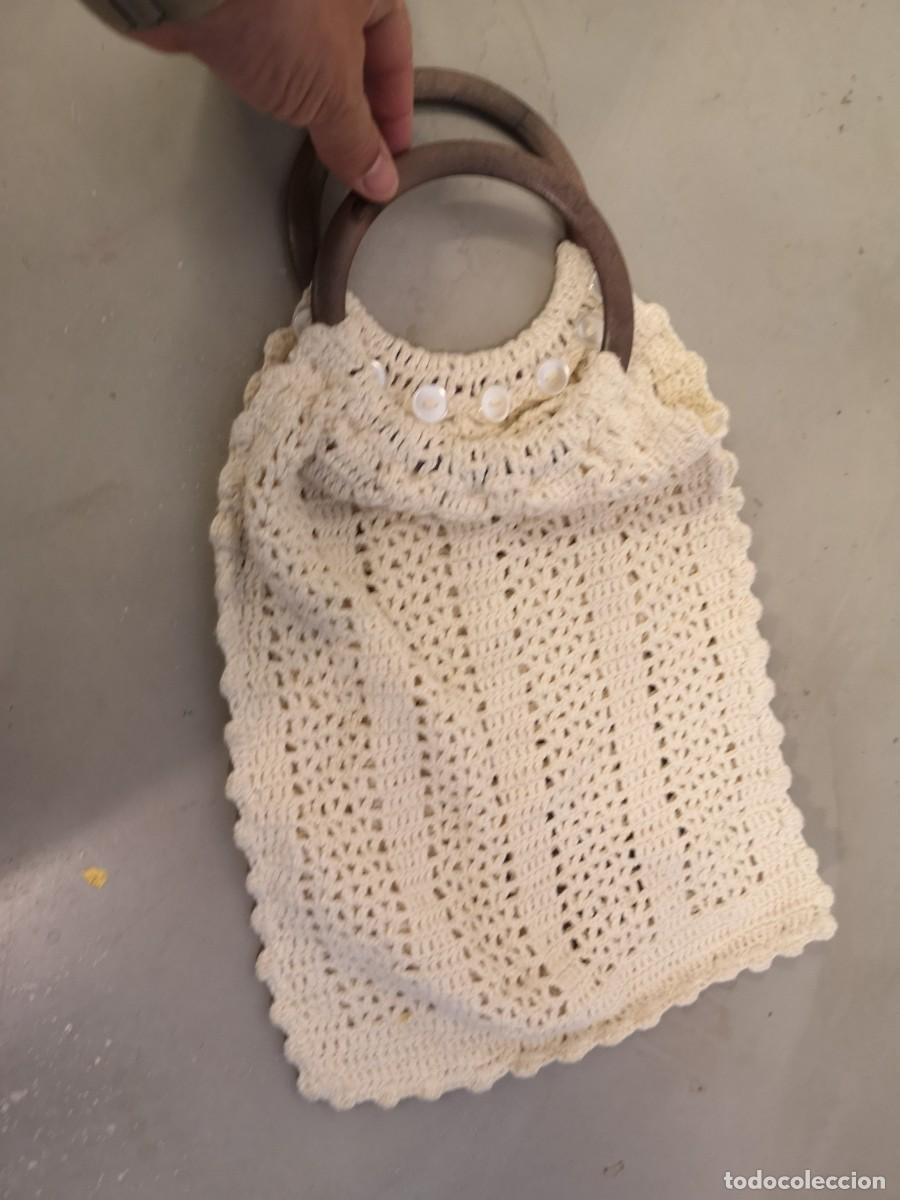 Vintage: bolsa de ganchillo, a&ntilde;os 70 - Foto 1