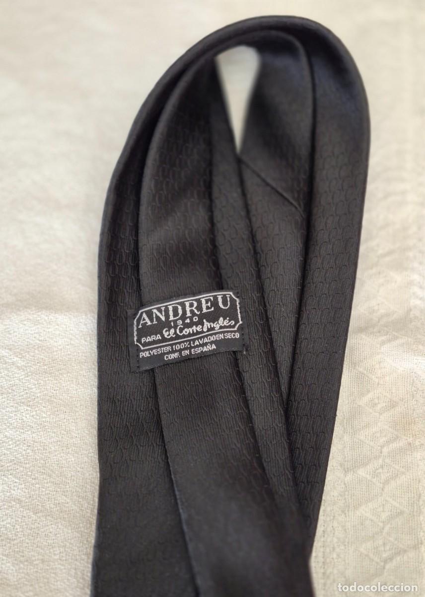 Vintage: CORBATA ANDREU 1940 - EL CORTE INGL&Eacute;S - 100% POLYESTER - Foto 4