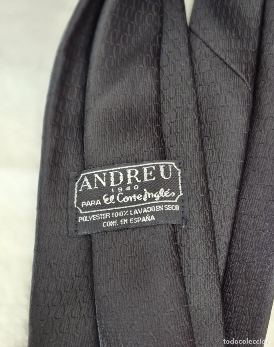 Vintage: CORBATA ANDREU 1940 - EL CORTE INGL&Eacute;S - 100% POLYESTER - Foto 5