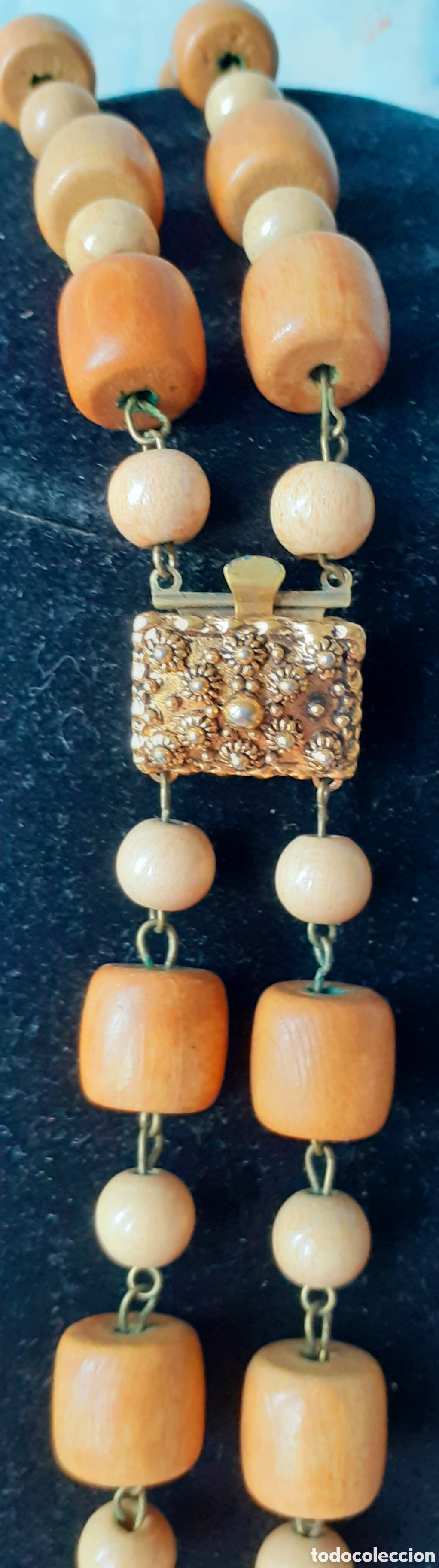 Vintage: Collar con cuentas en madera - vintage - Foto 4