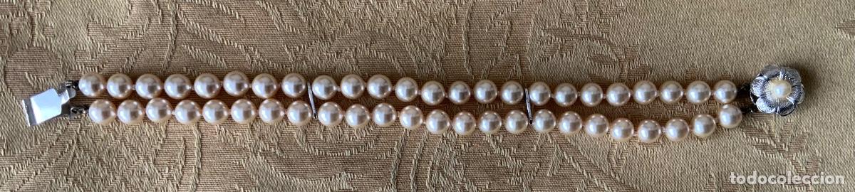 Vintage: PULSERA DE 2 VUELTAS PERLAS DE MALLORCA - Foto 3
